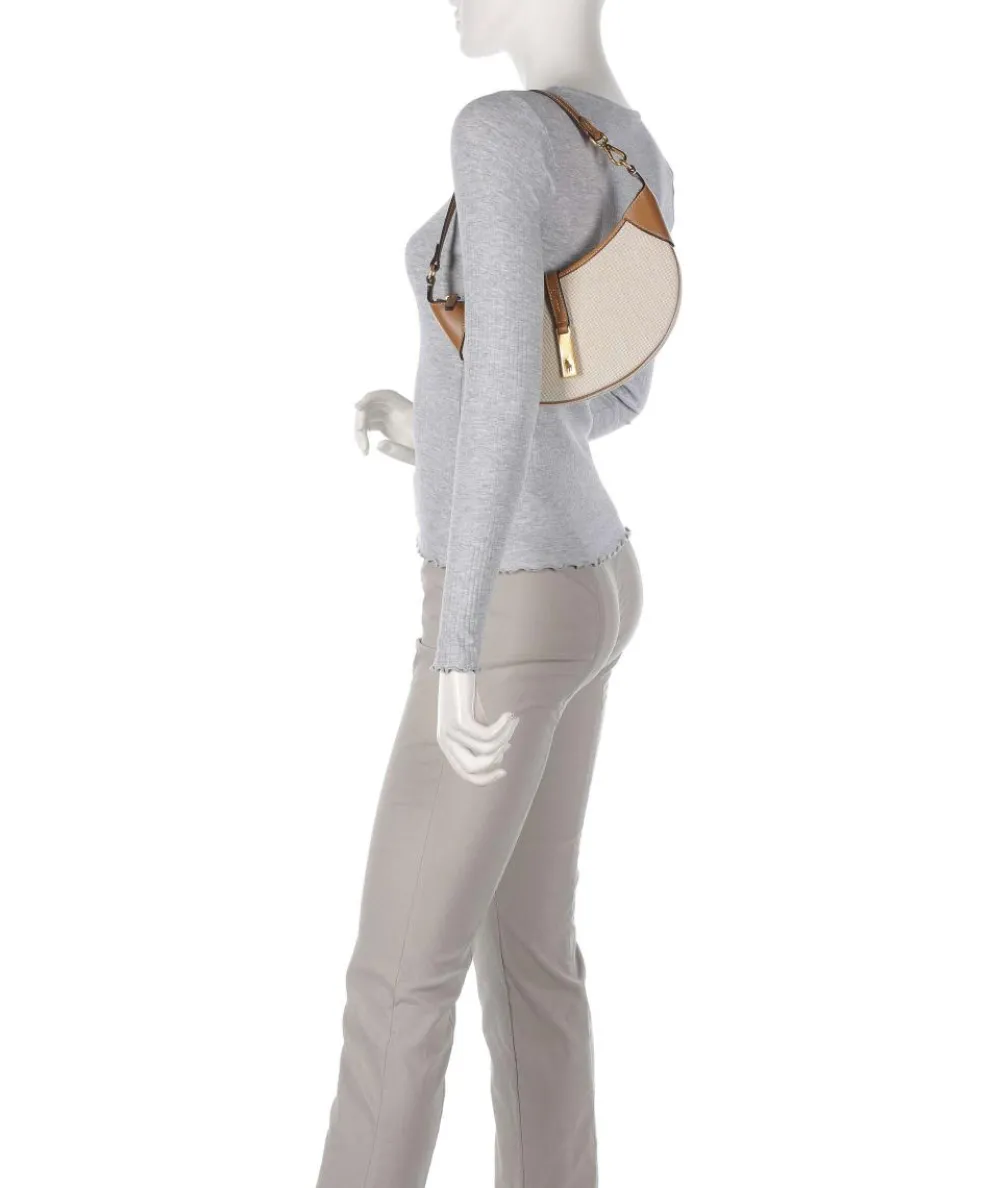 ID Collection Small Schultertasche Baumwolle beige/braun