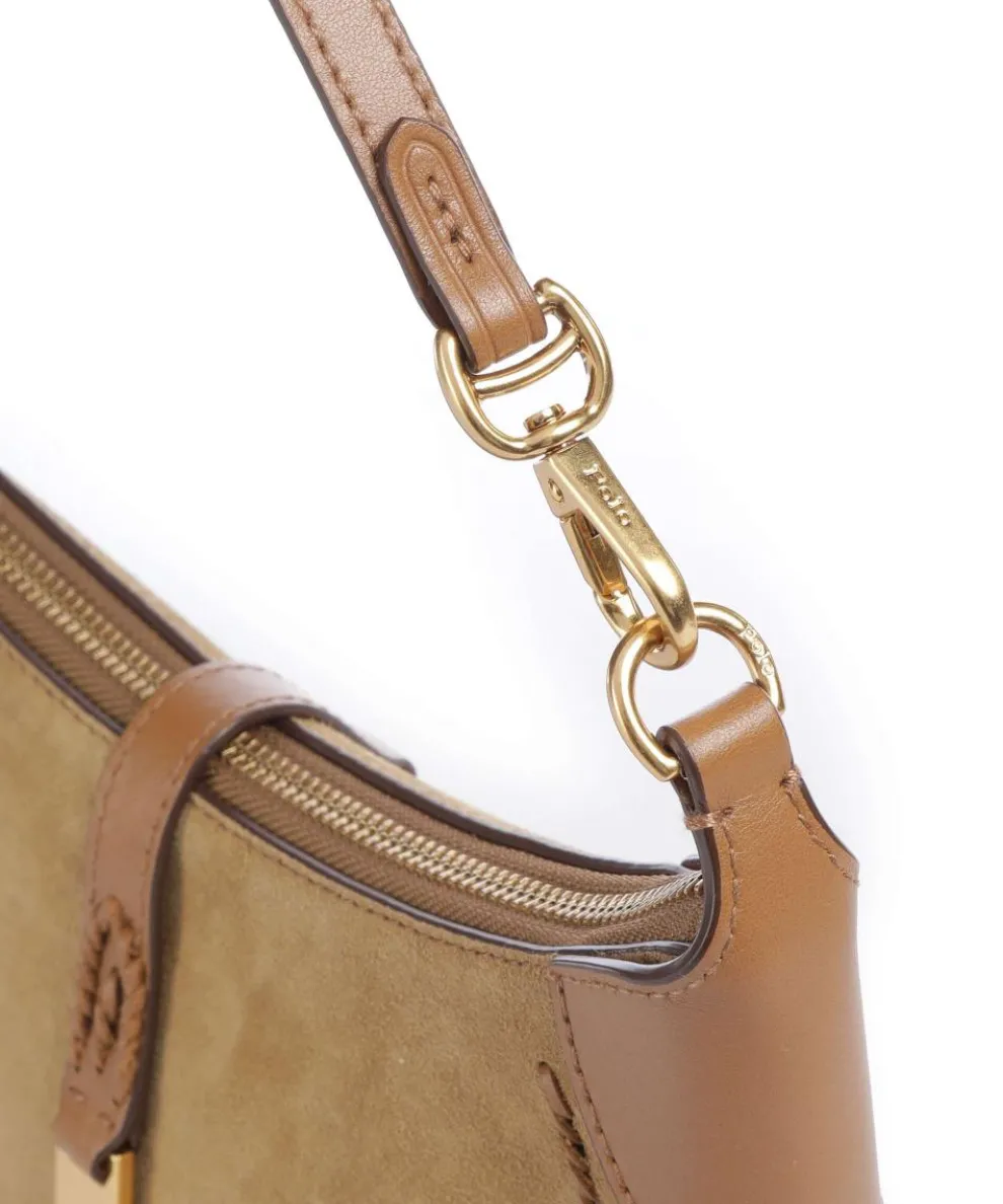 ID Collection Small Umhängetasche aufgerautes Rindsleder karamellbraun