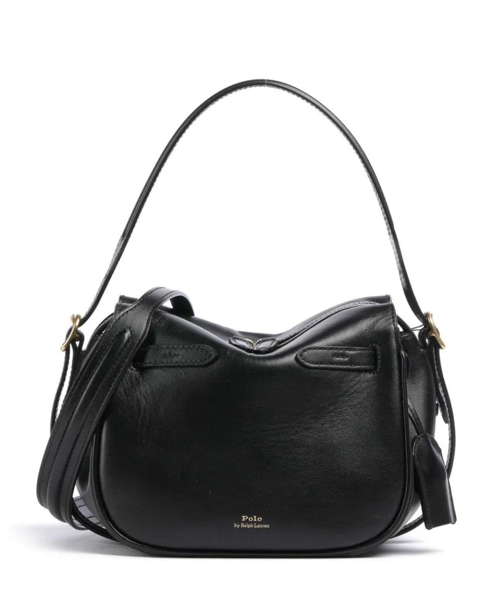 ID Collection Small Schultertasche fein genarbtes Rindsleder schwarz