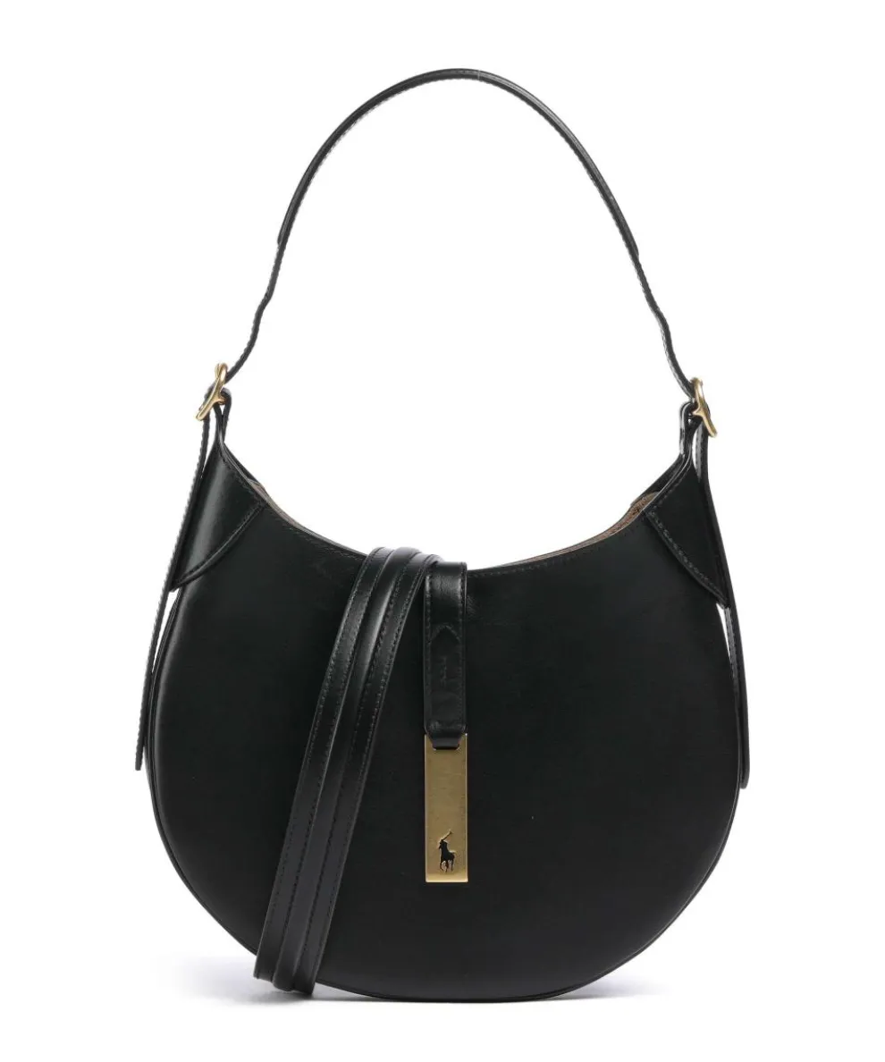 ID Collection Small Schultertasche fein genarbtes Rindsleder schwarz