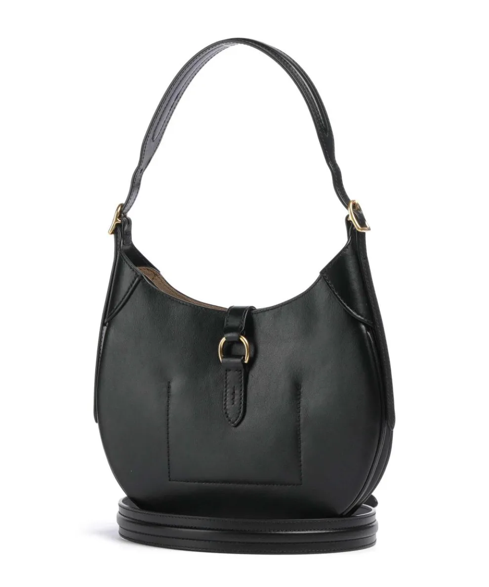 ID Collection Small Schultertasche fein genarbtes Rindsleder schwarz