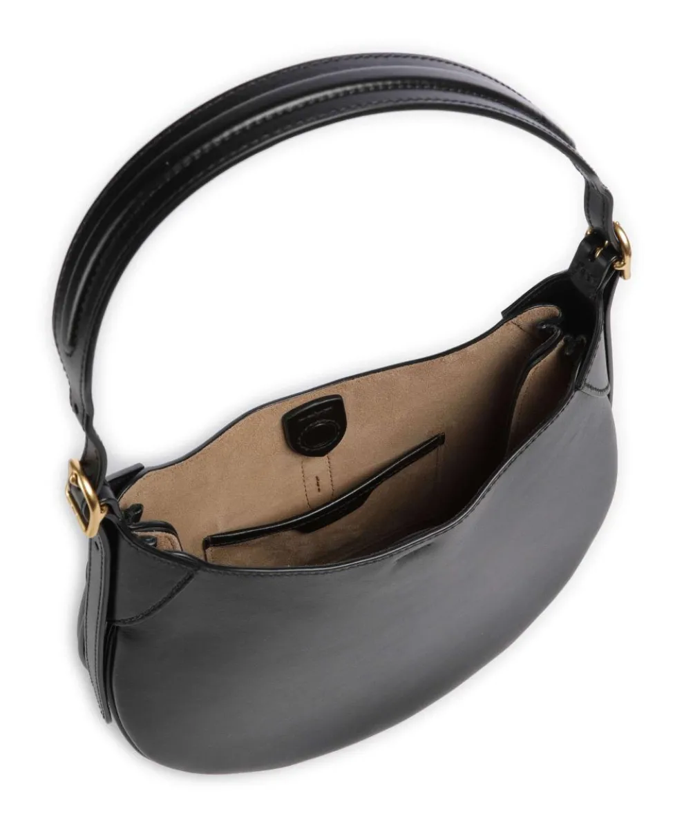 ID Collection Small Schultertasche fein genarbtes Rindsleder schwarz