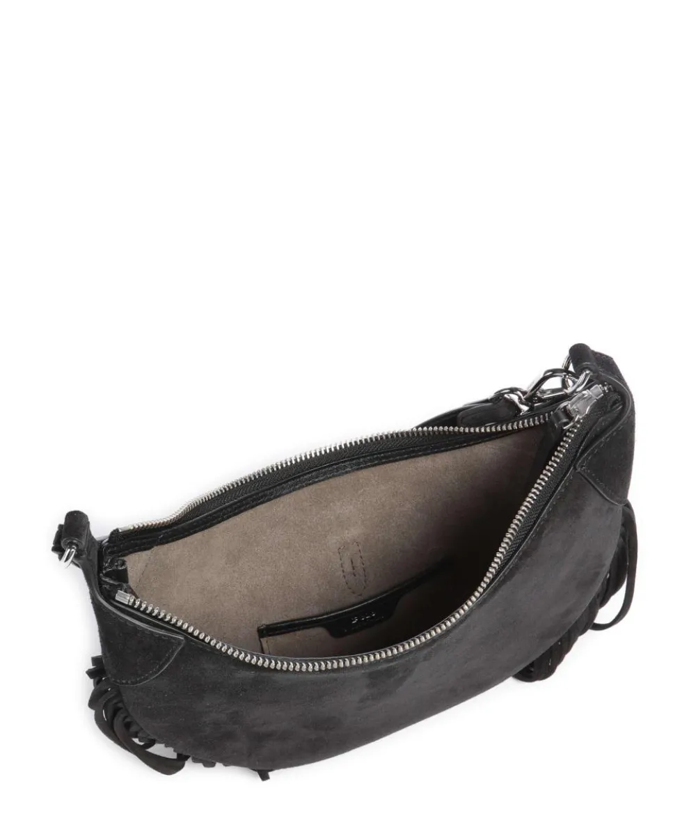 ID Collection Small Beuteltasche aufgerautes Rindsleder schwarz