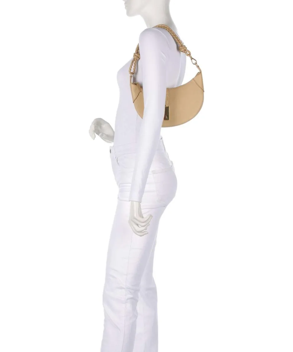 ID Collection Small Schultertasche genarbtes Rindsleder beige