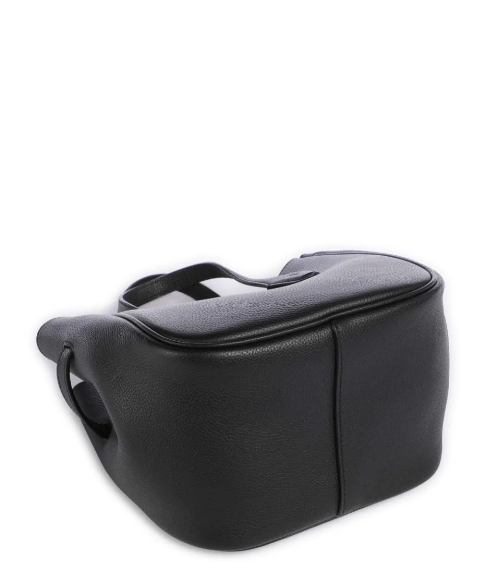 ID Collection Small Handtasche genarbtes Rindsleder schwarz