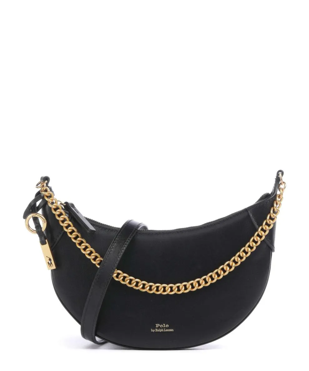 ID Collection Small Schultertasche fein genarbtes Rindsleder schwarz