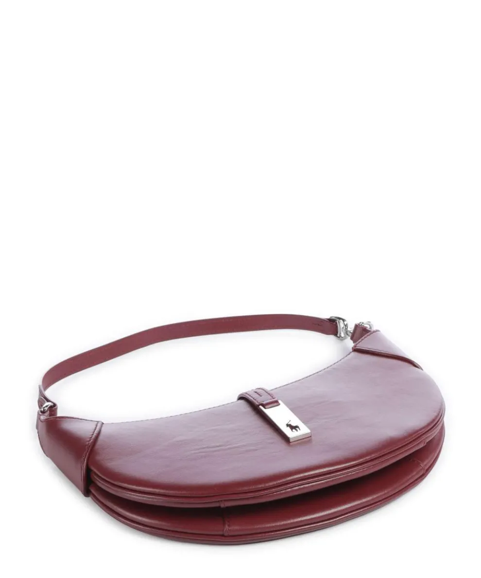 ID Collection Small Schultertasche fein genarbtes Rindsleder bordeaux