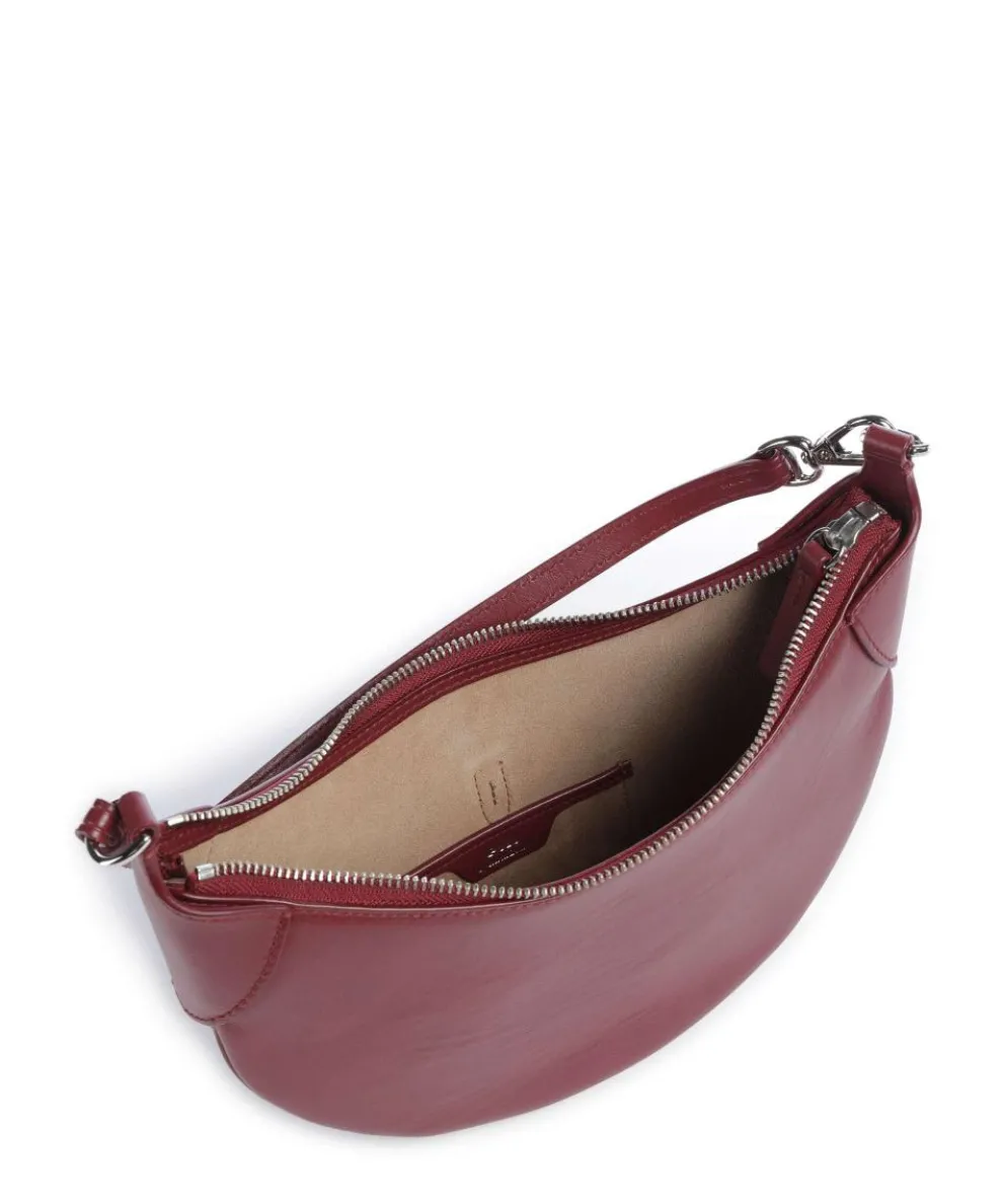 ID Collection Small Schultertasche fein genarbtes Rindsleder bordeaux