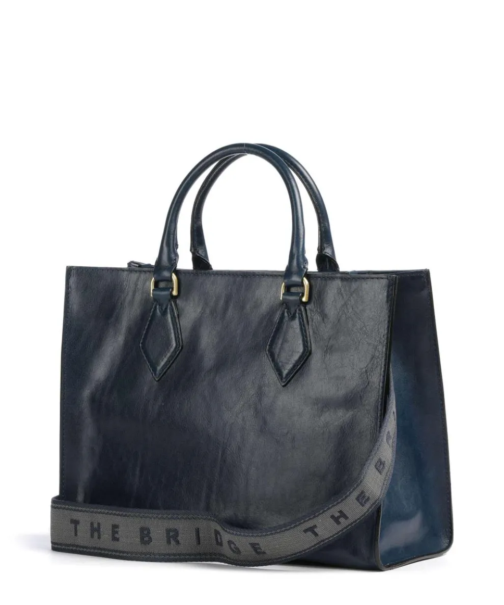 Ida Handtasche fein genarbtes Rindsleder dunkelblau