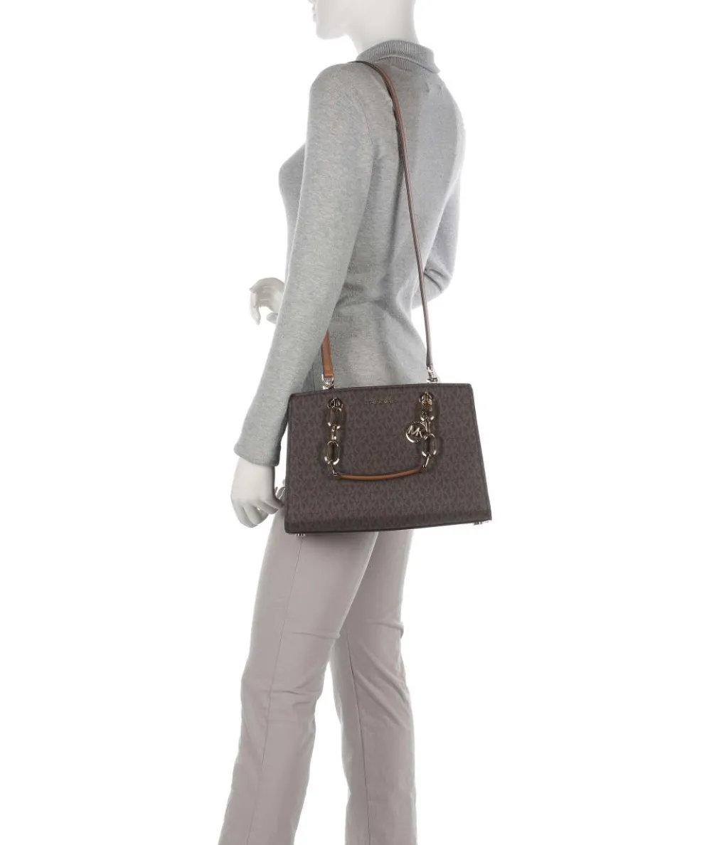 Cynthia Handtasche Canvas dunkelbraun