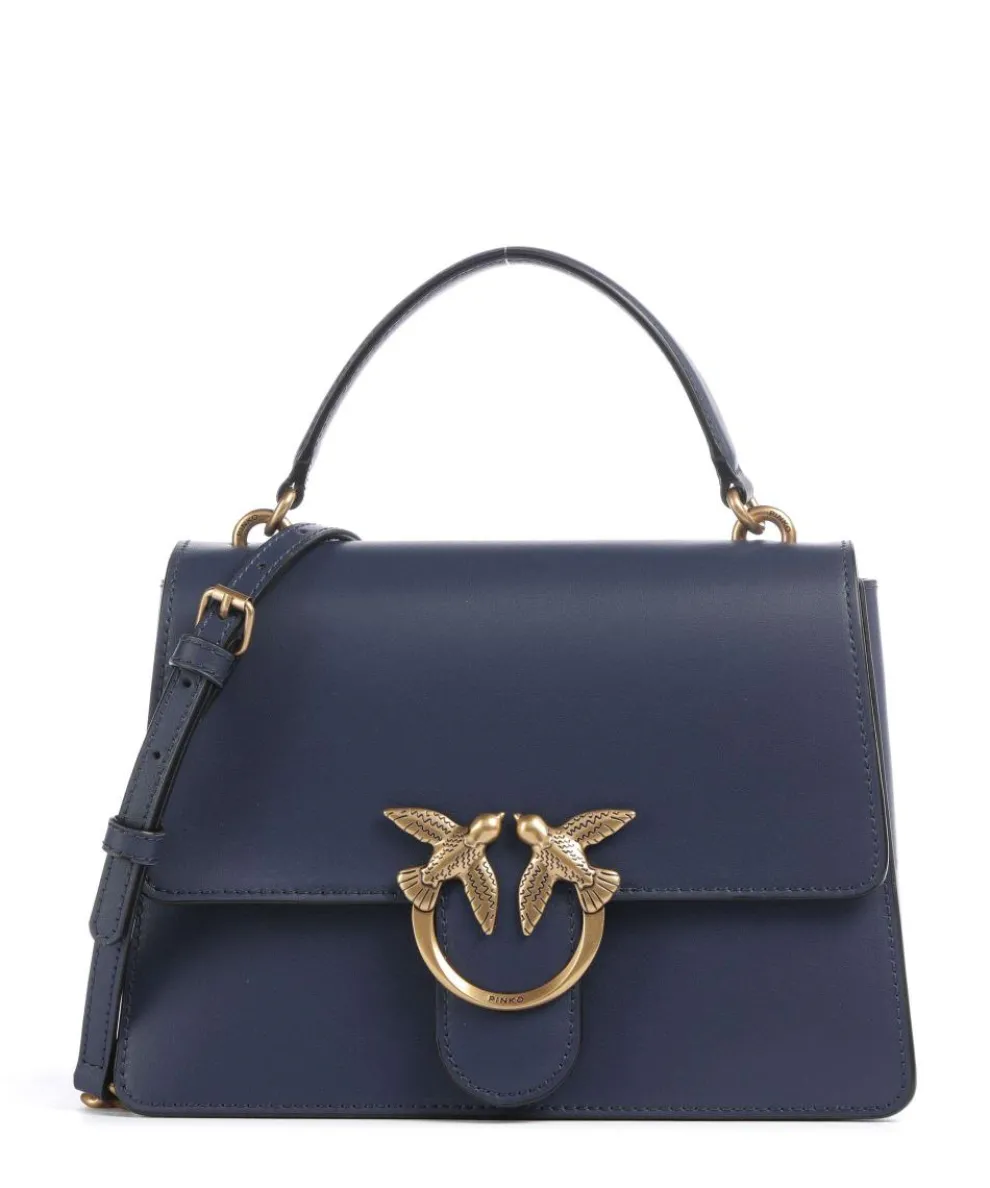 Love One Classic Handtasche fein genarbtes Rindsleder dunkelblau