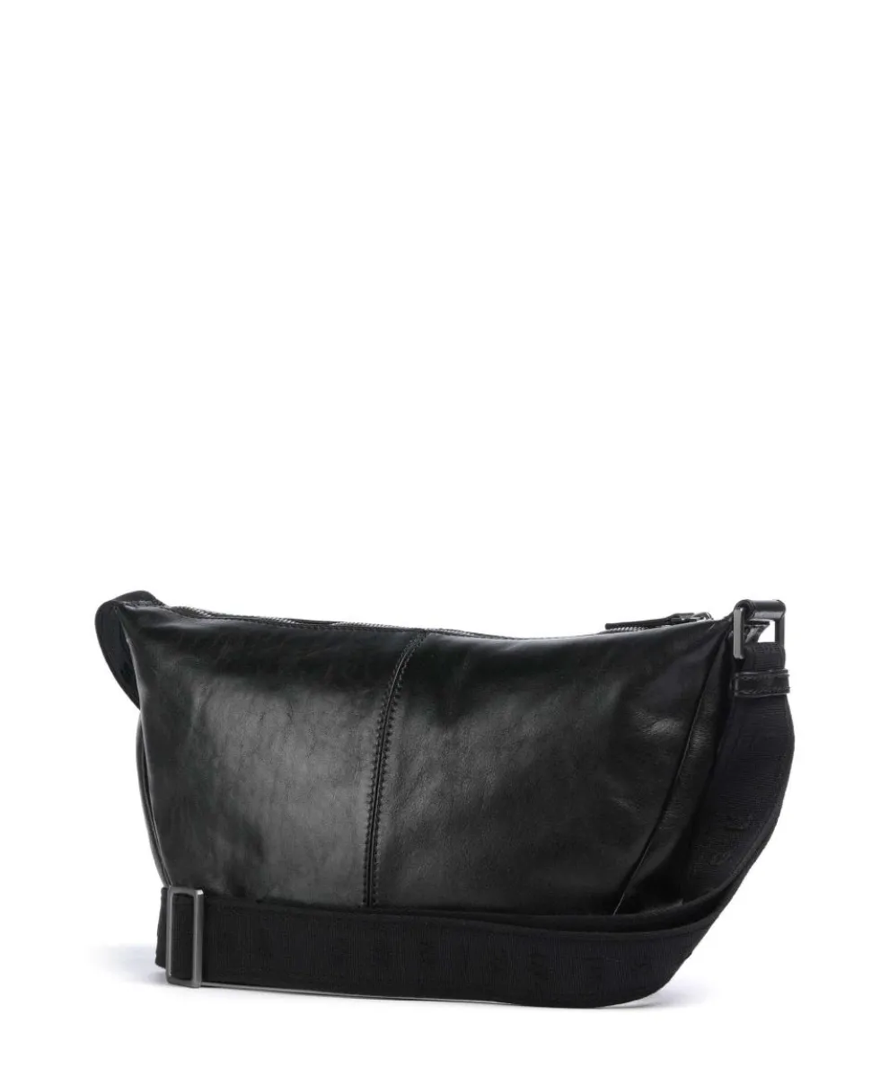 Igor Umhängetasche fein genarbtes Rindsleder schwarz