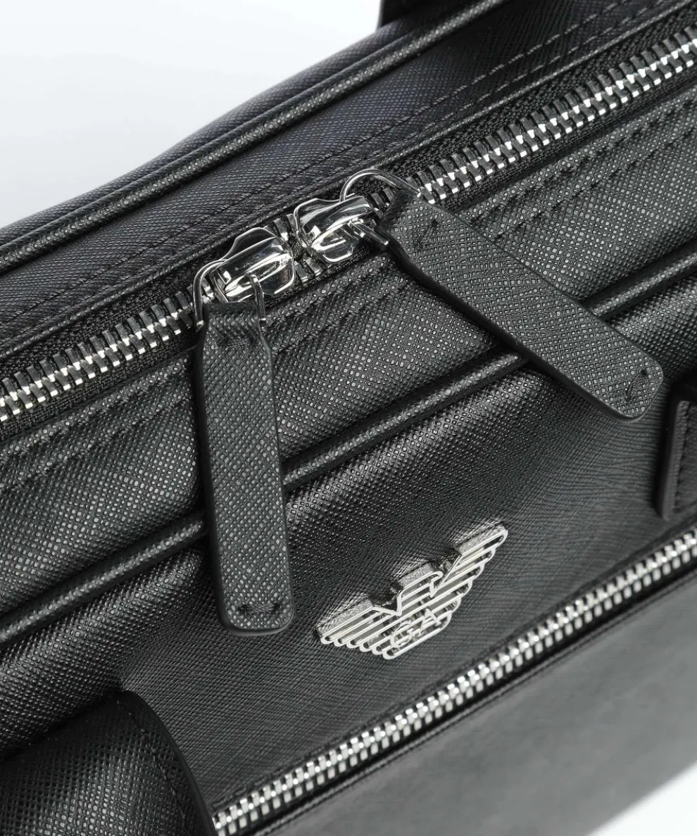 Business Regenerated Aktentasche 14″ Lederimitat schwarz