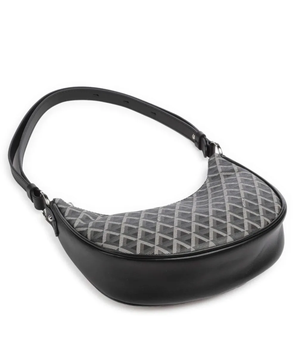 Ikon IT Schultertasche Lederimitat schwarz