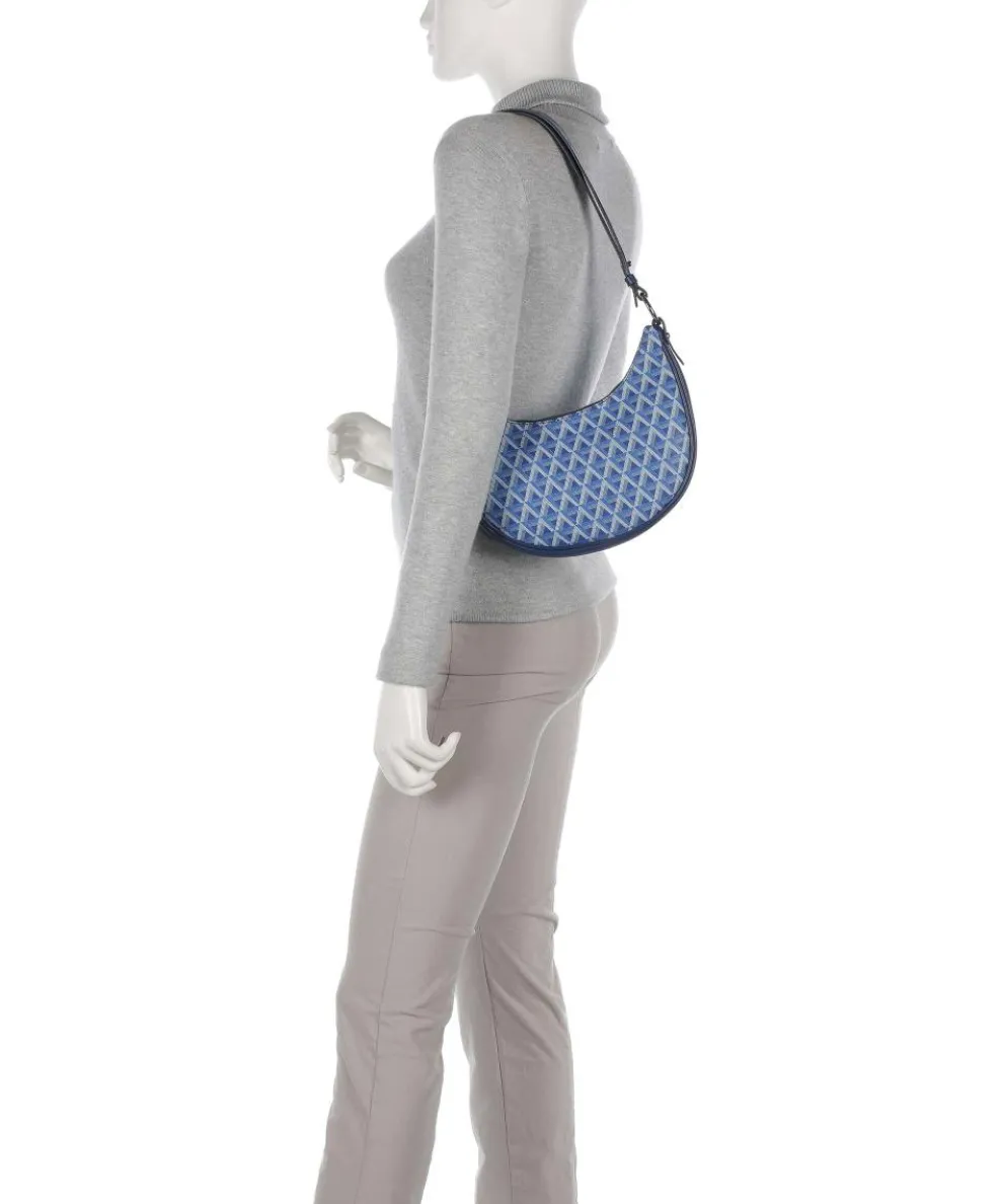 Ikon IT Schultertasche Lederimitat blau