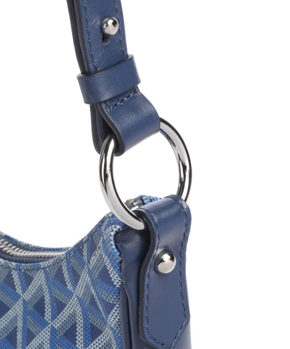 Ikon IT Schultertasche Lederimitat blau