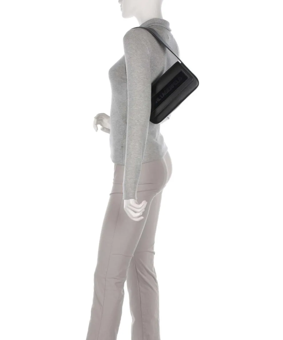 Ikon K Medium Schultertasche Lederimitat schwarz