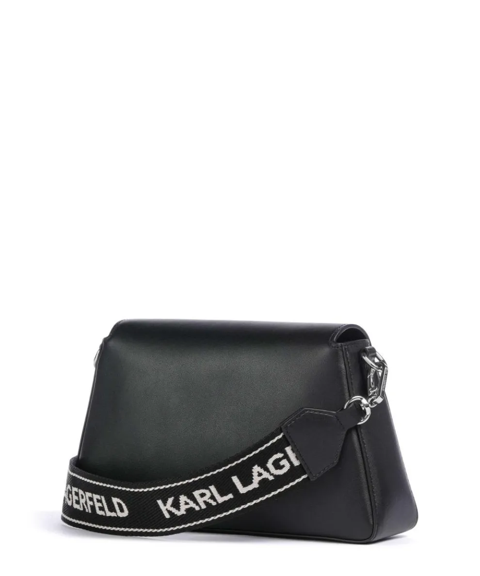 Ikon K Umhängetasche fein genarbtes Rindsleder schwarz