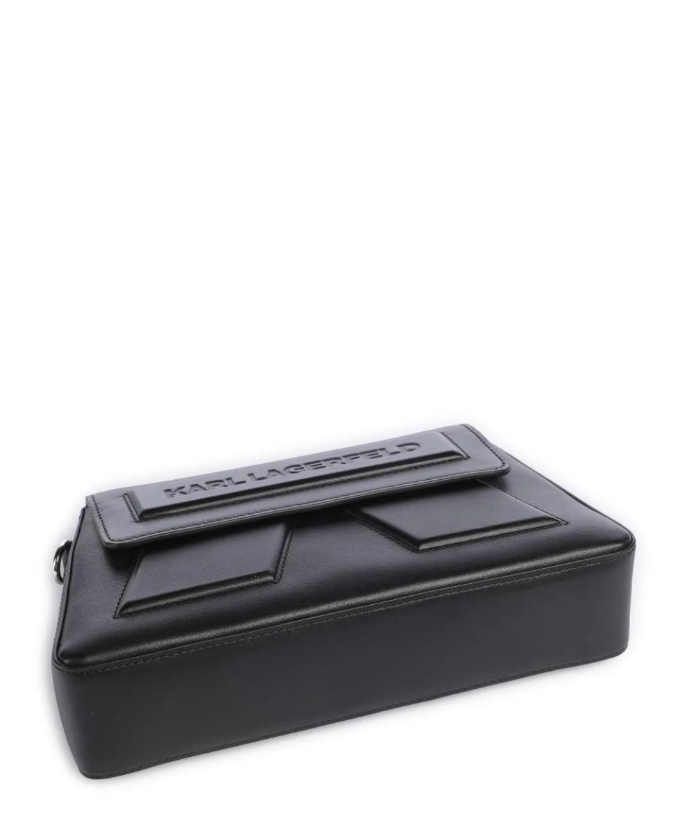 Ikon K Umhängetasche fein genarbtes Rindsleder schwarz