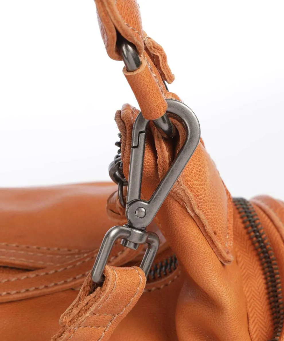 In my Pocket Schultertasche weiches Rindsleder hellbraun