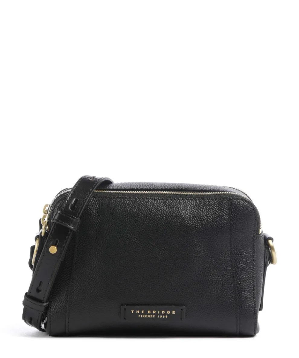 Ines Umhängetasche genarbtes Rindsleder schwarz