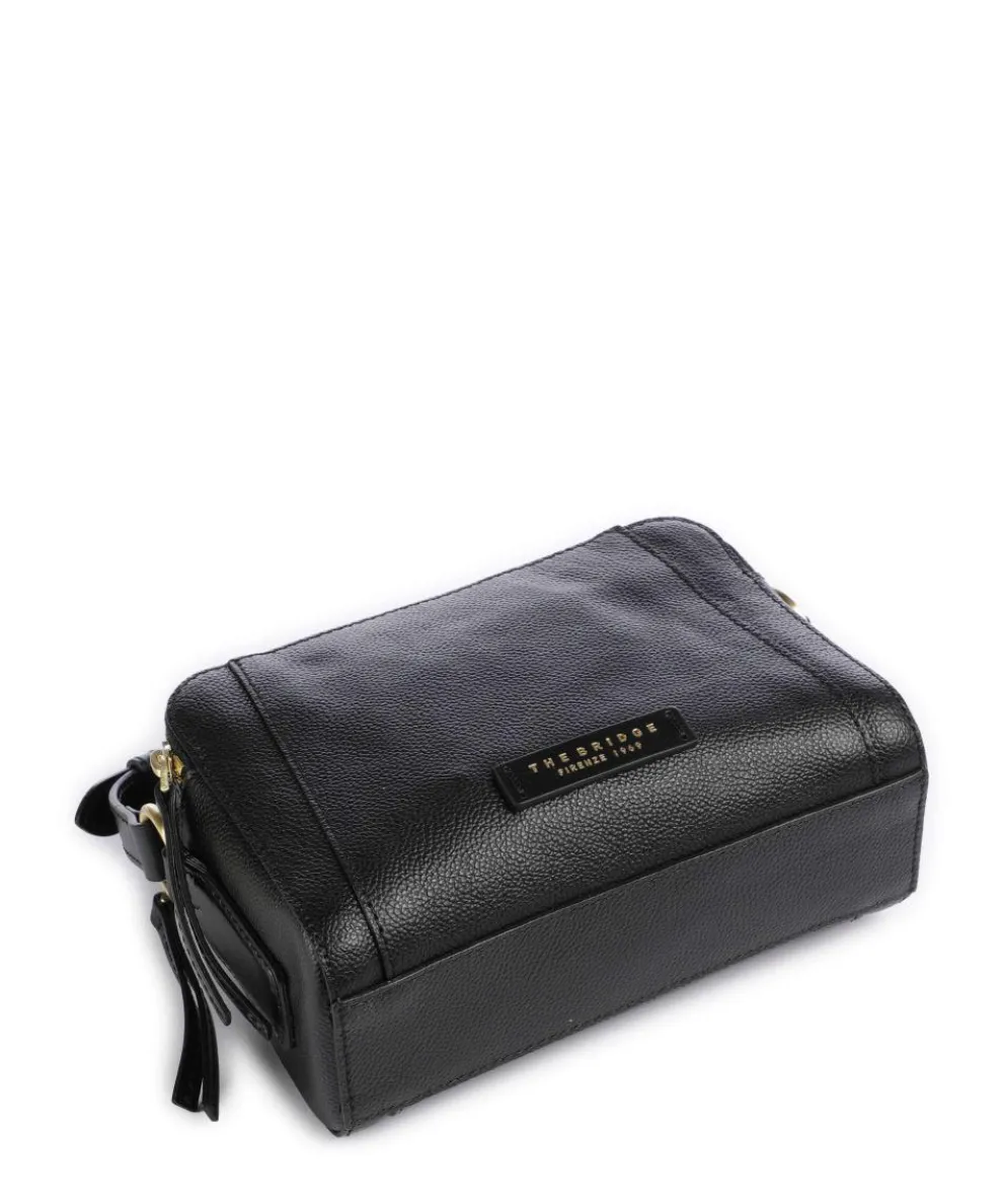 Ines Umhängetasche genarbtes Rindsleder schwarz