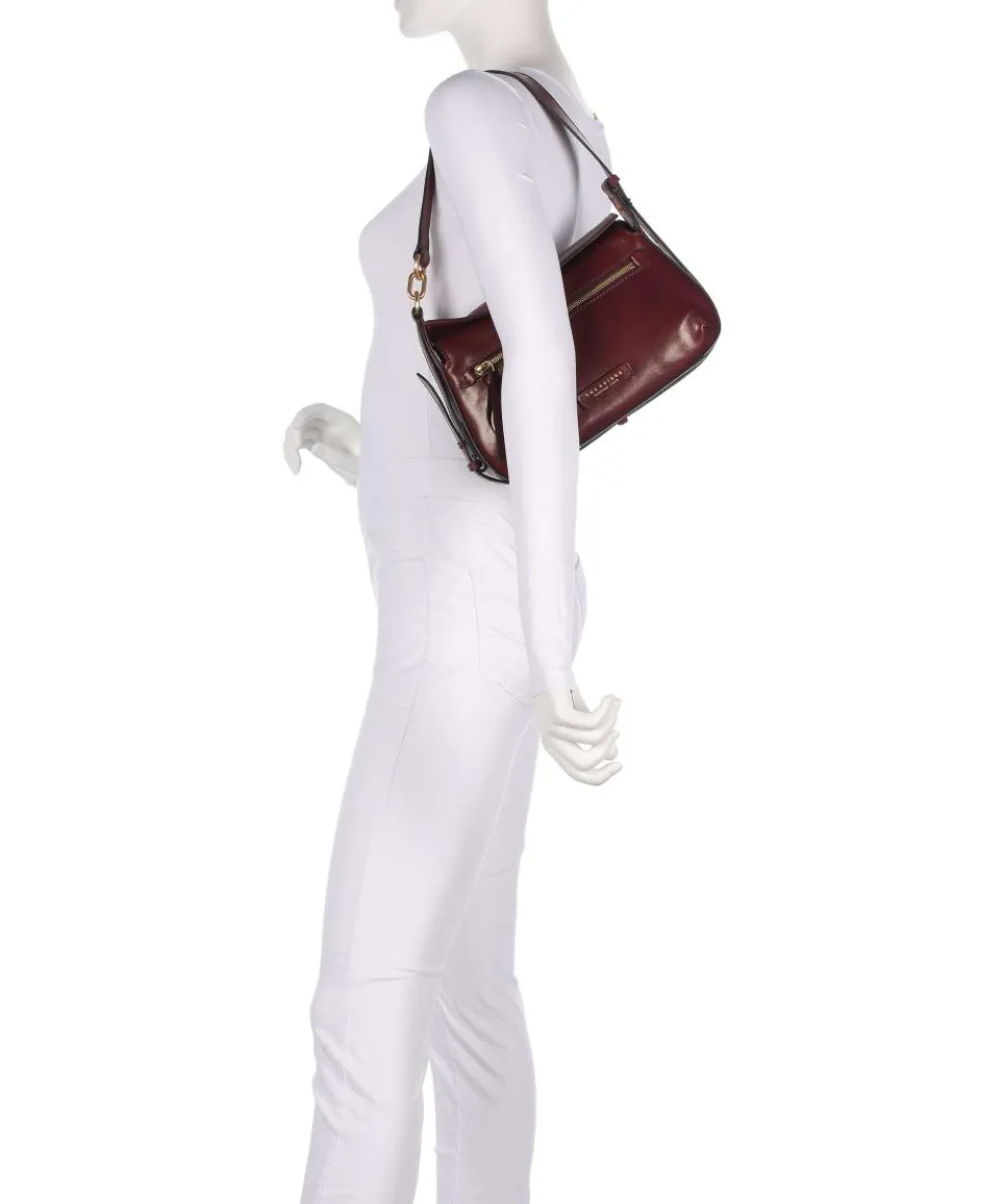 Ingrid Schultertasche fein genarbtes Rindsleder bordeaux