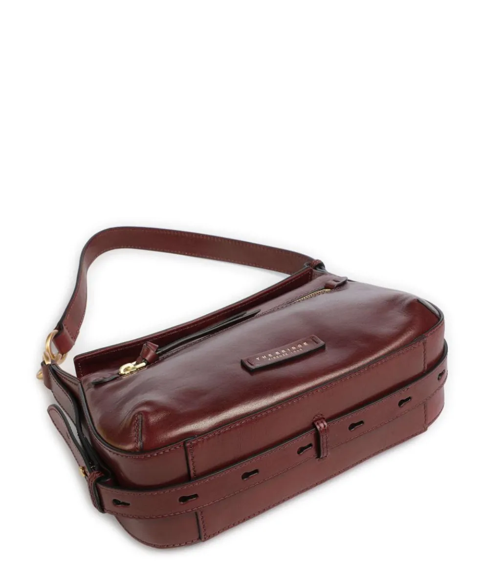 Ingrid Schultertasche fein genarbtes Rindsleder bordeaux