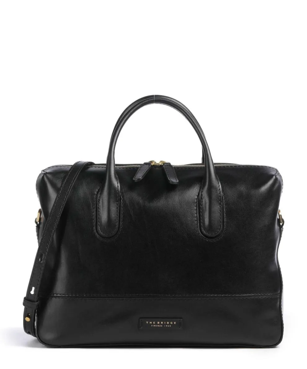 Iolanda Aktentasche 13″ fein genarbtes Rindsleder schwarz