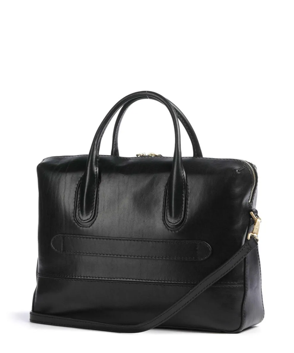 Iolanda Aktentasche 13″ fein genarbtes Rindsleder schwarz