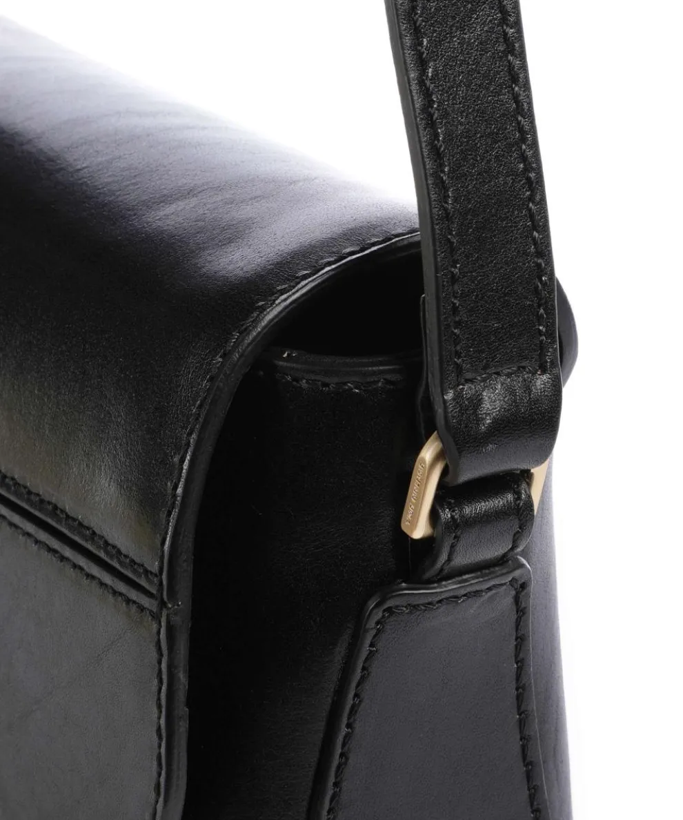 Iolanda Umhängetasche fein genarbtes Rindsleder schwarz