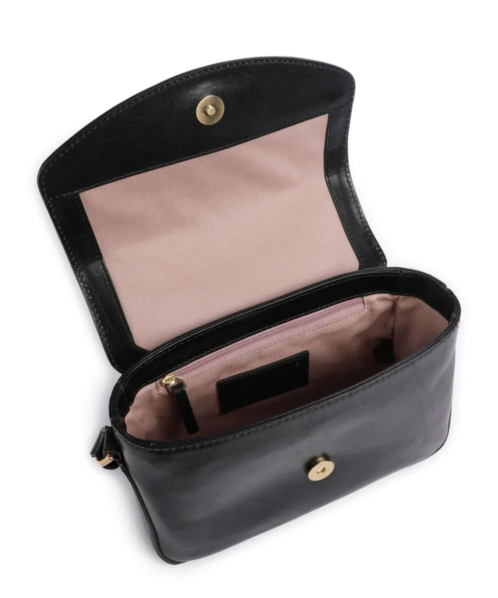 Iolanda Umhängetasche fein genarbtes Rindsleder schwarz