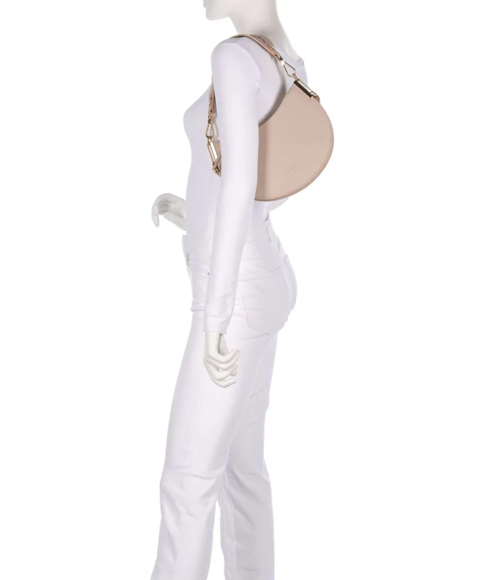 Sunup Schultertasche genarbtes Rindsleder beige