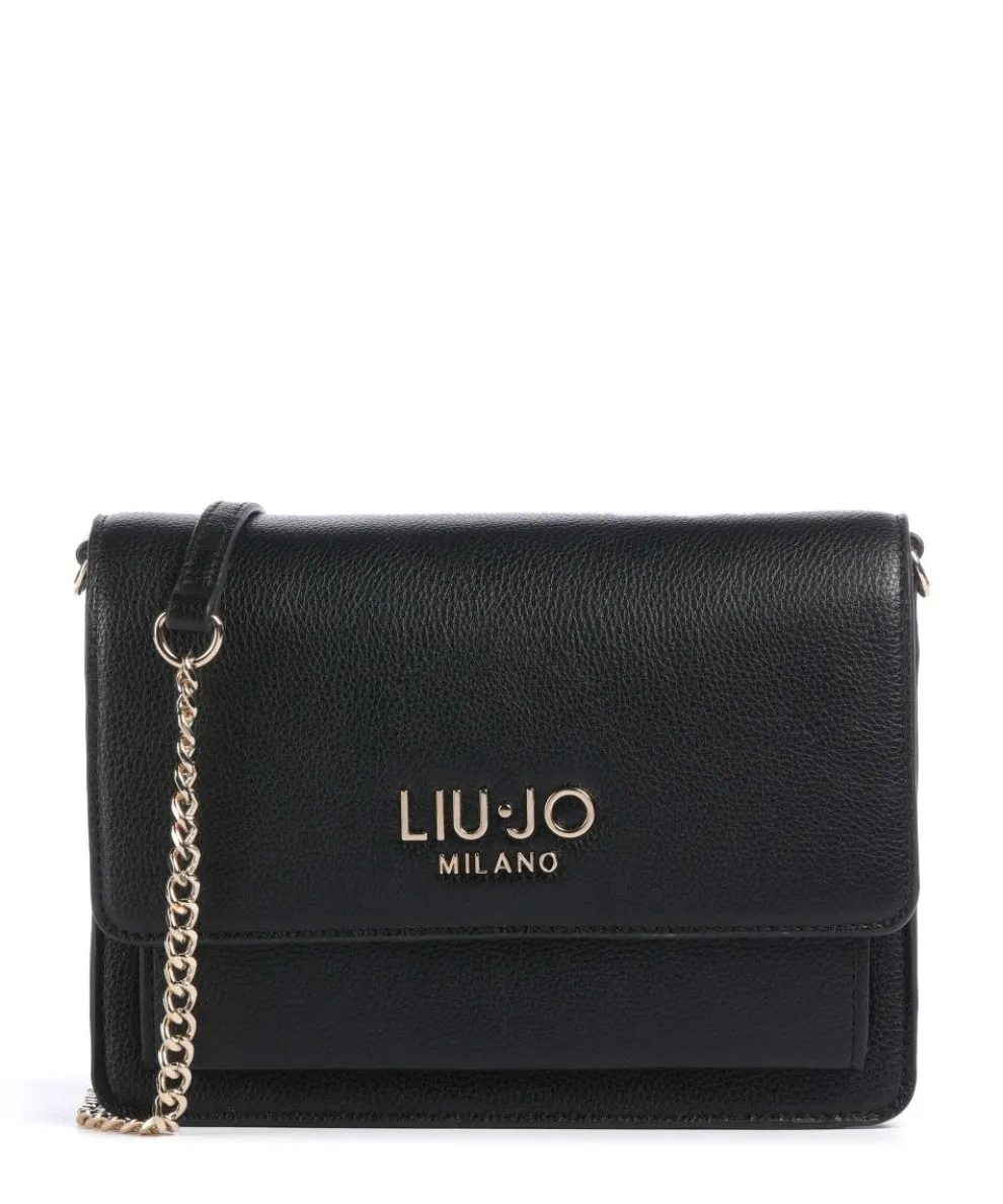 Icon M Umhängetasche Lederimitat schwarz