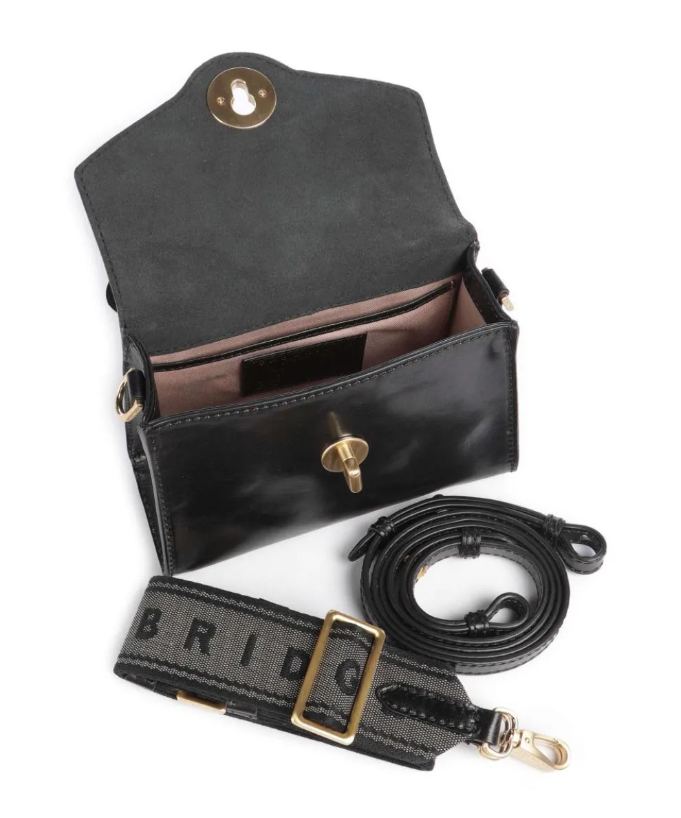 Irene Umhängetasche fein genarbtes Rindsleder schwarz