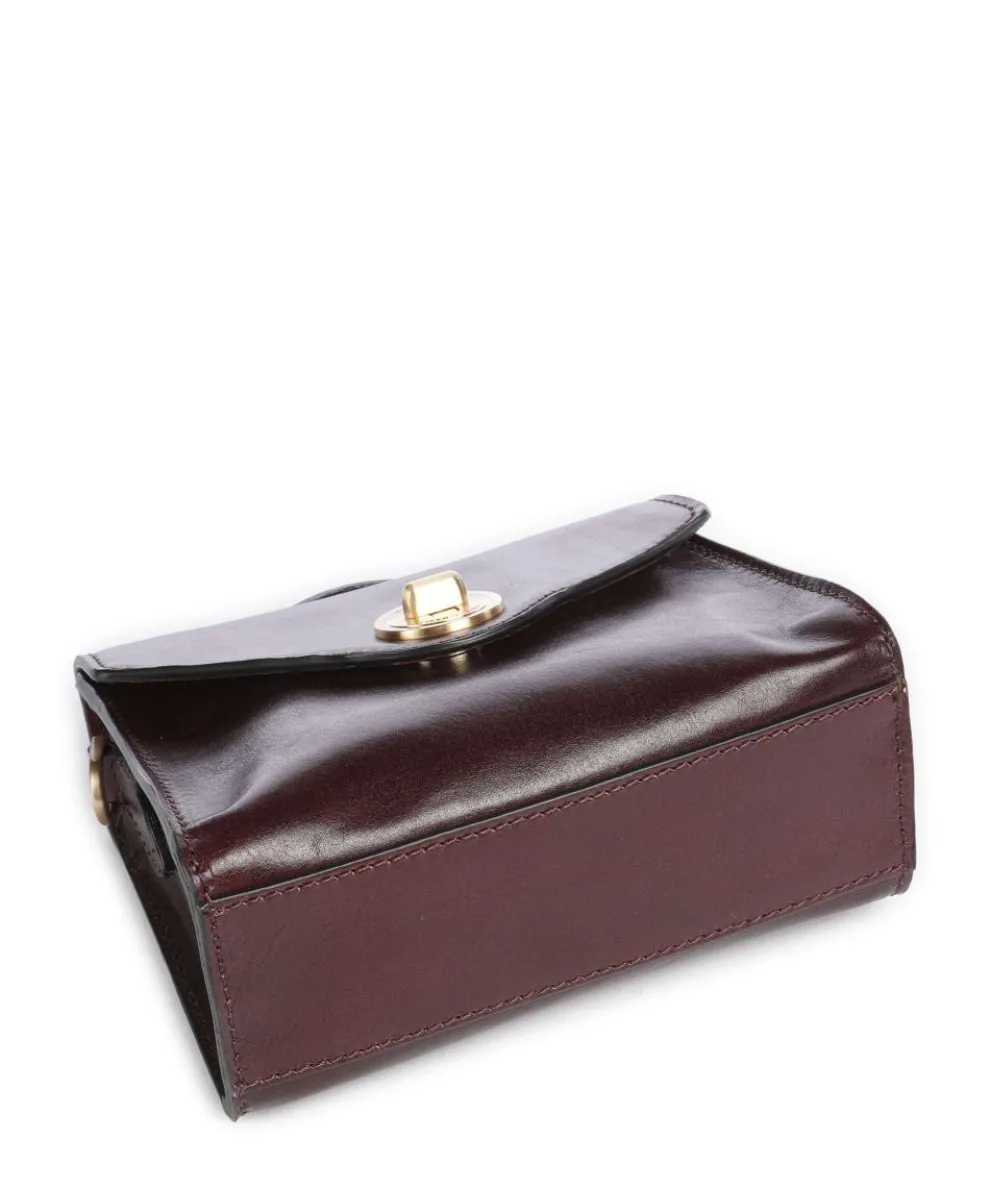 Irene Umhängetasche fein genarbtes Rindsleder dunkelrot