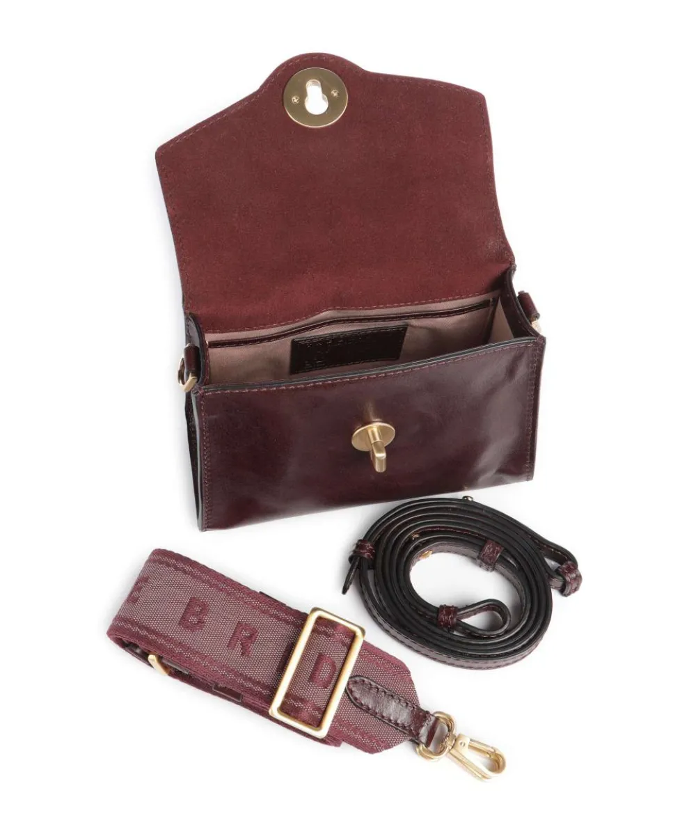 Irene Umhängetasche fein genarbtes Rindsleder dunkelrot