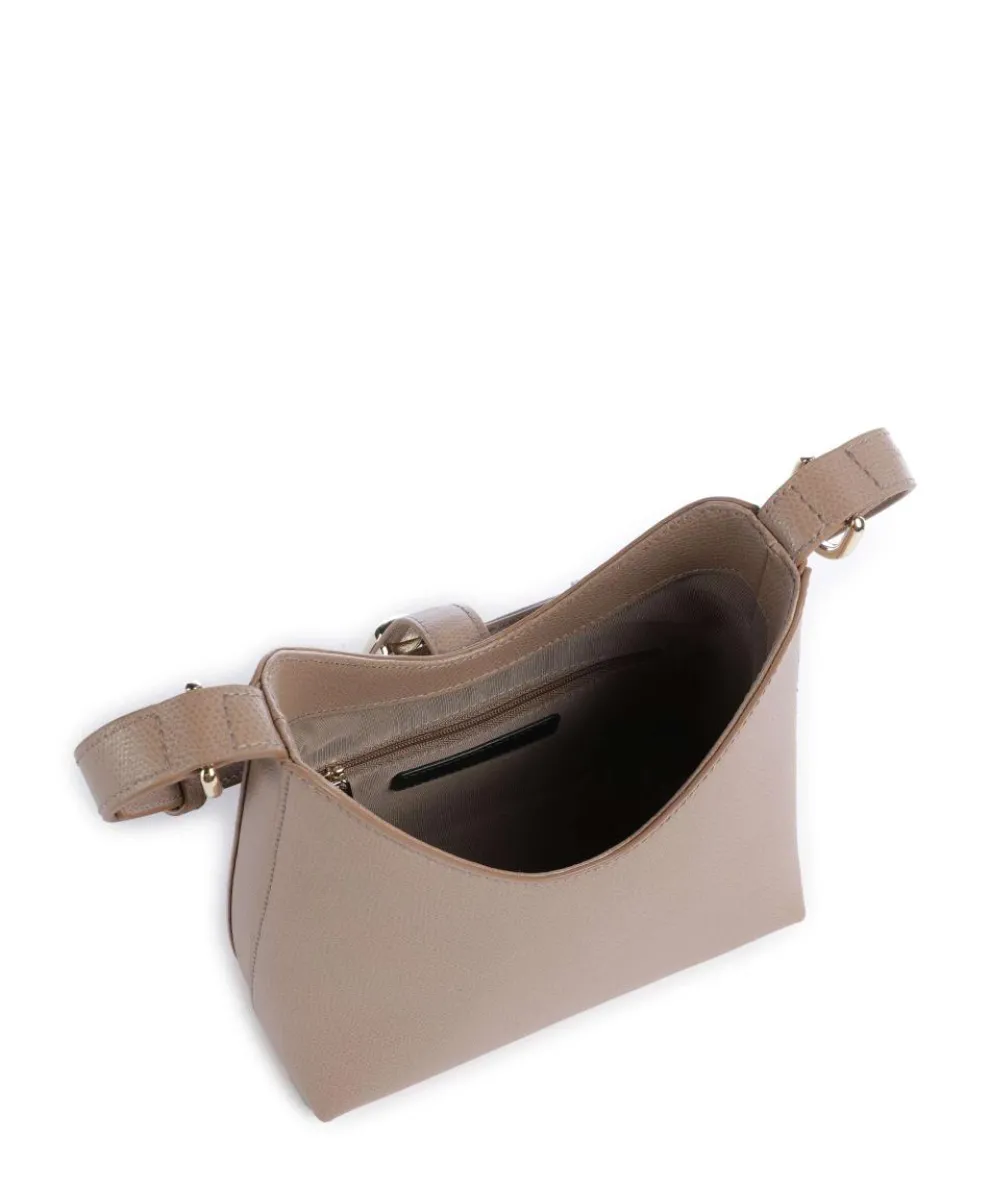 Iride Mini Schultertasche genarbtes Leder taupe