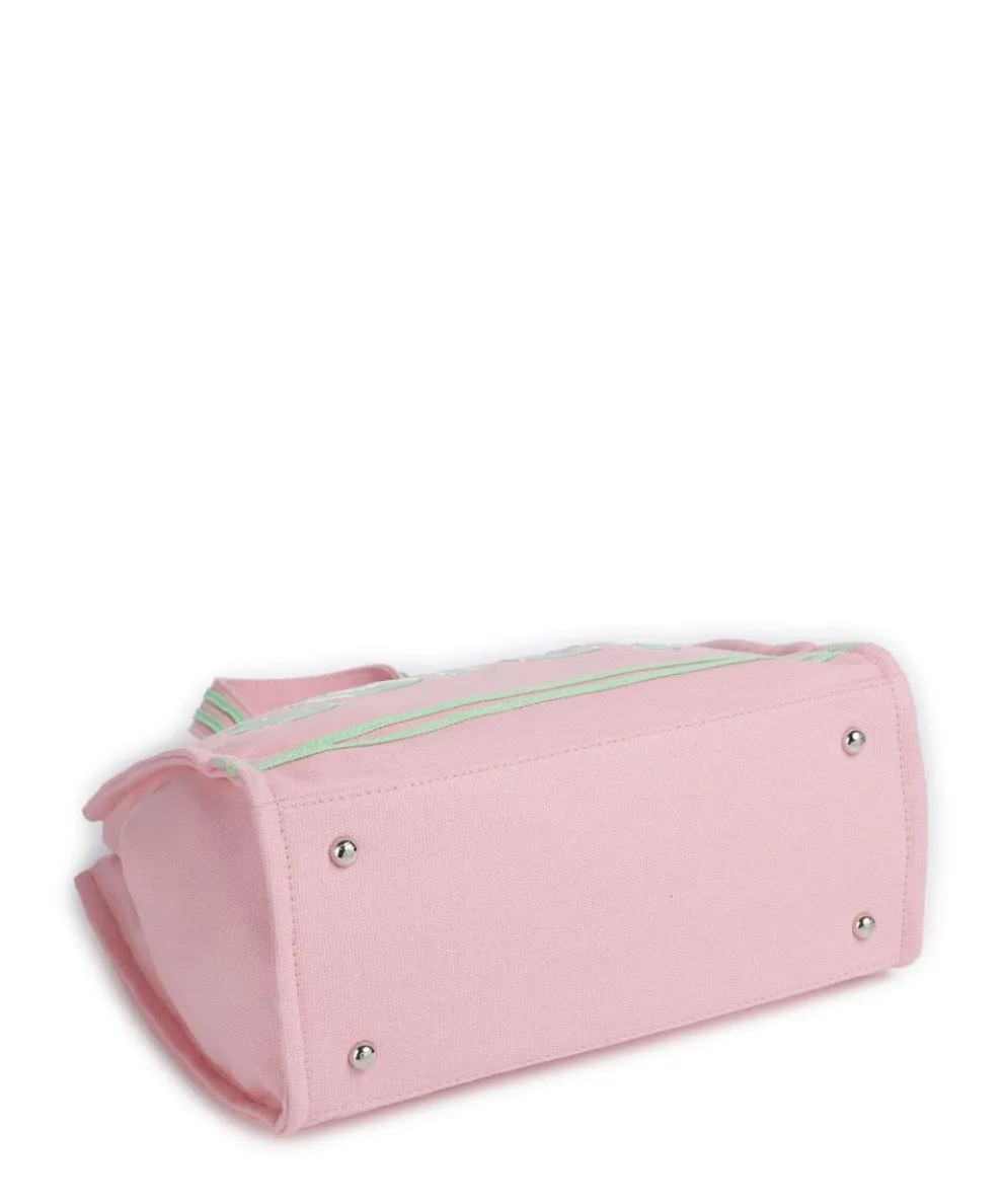 Iris Patch Canvas M Handtasche Canvas rosa