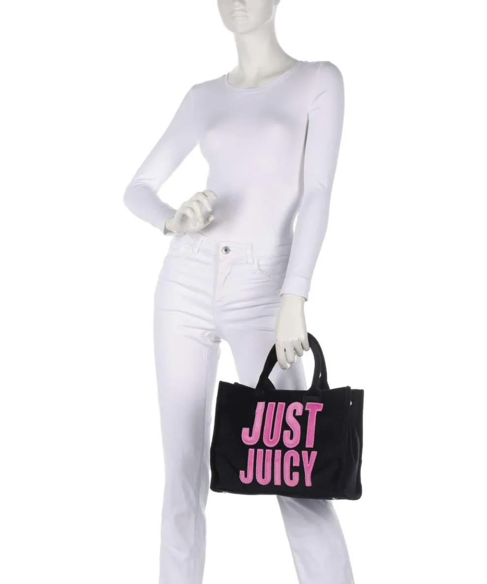 Iris Patch Velvet M Handtasche Polyester schwarz