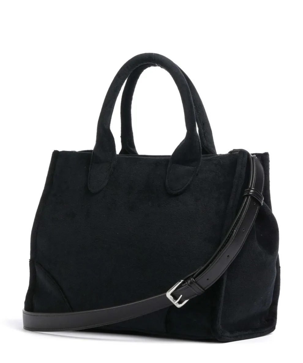 Iris Patch Velvet M Handtasche Polyester schwarz