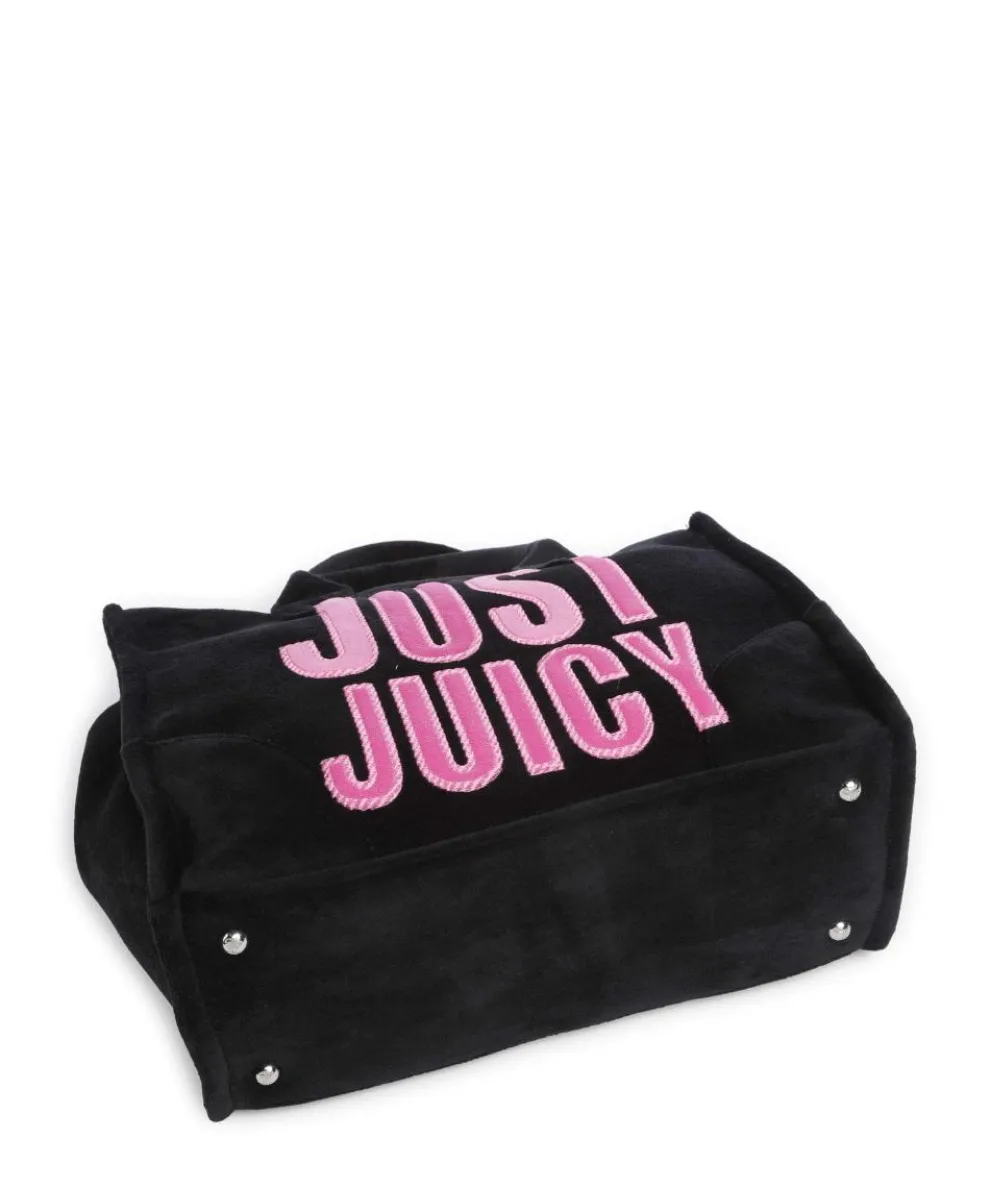 Iris Patch Velvet M Handtasche Polyester schwarz