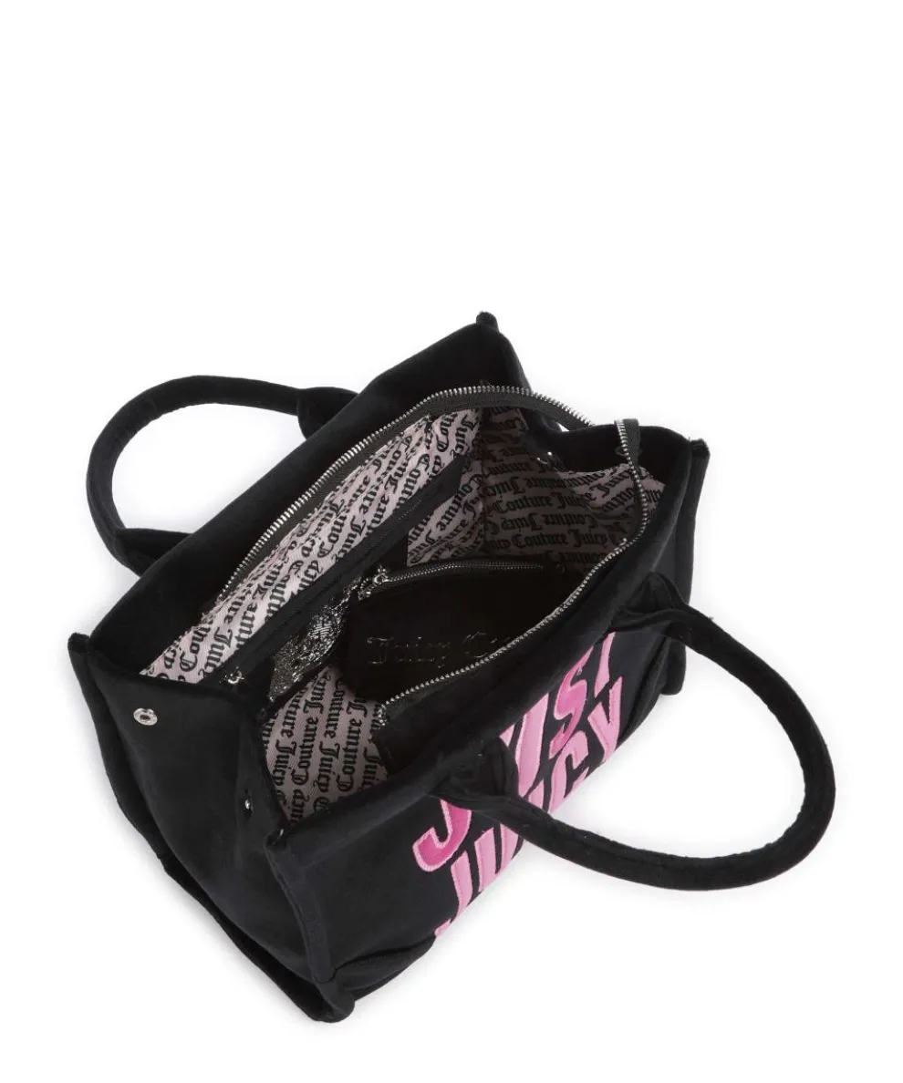 Iris Patch Velvet M Handtasche Polyester schwarz