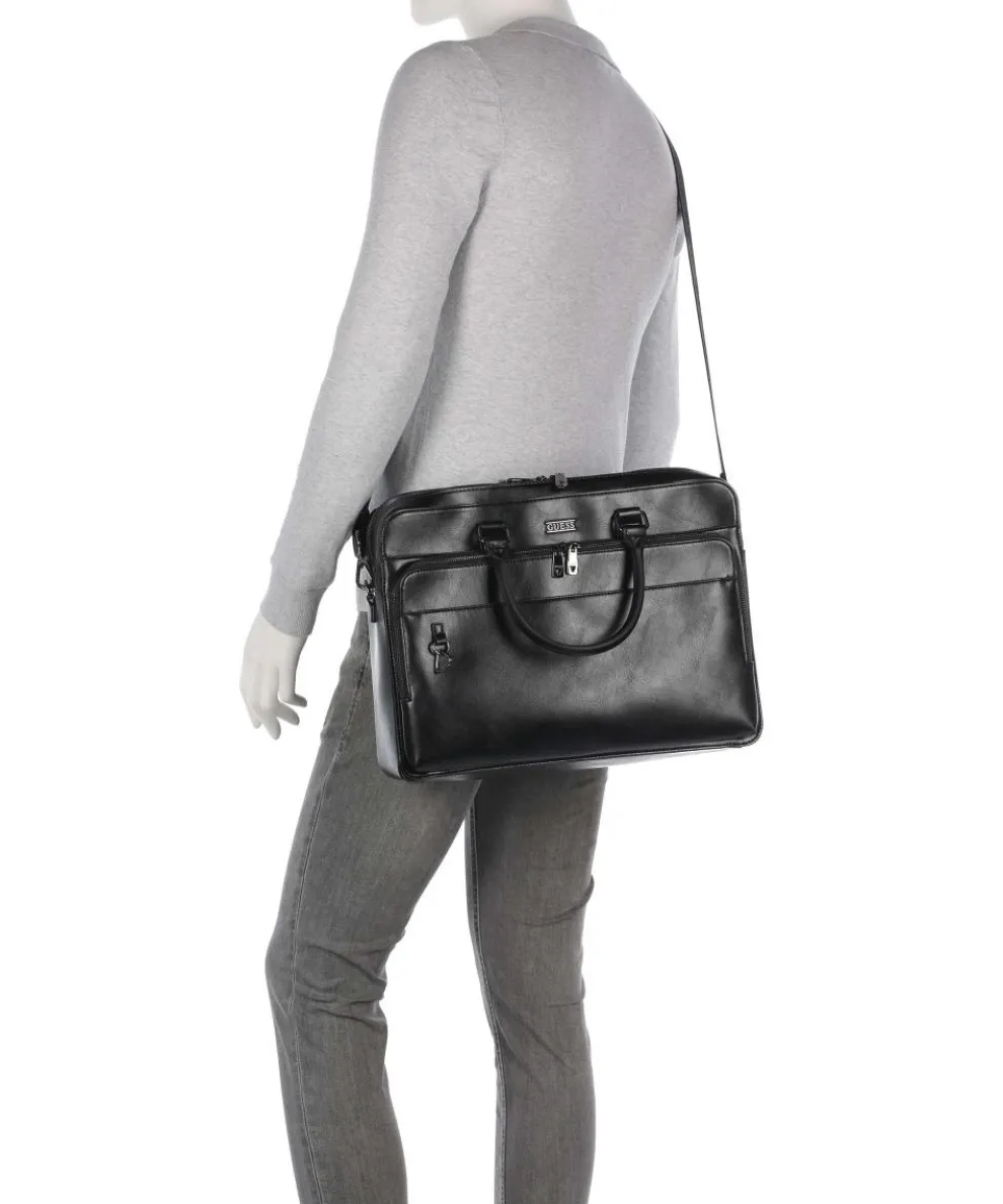 Boston Aktentasche 15″ Lederimitat schwarz