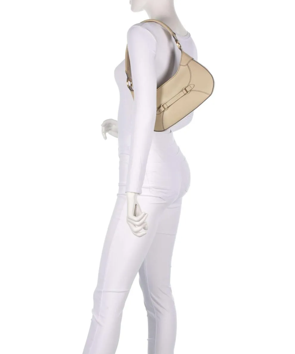 Isabella Schultertasche fein genarbtes Rindsleder beige