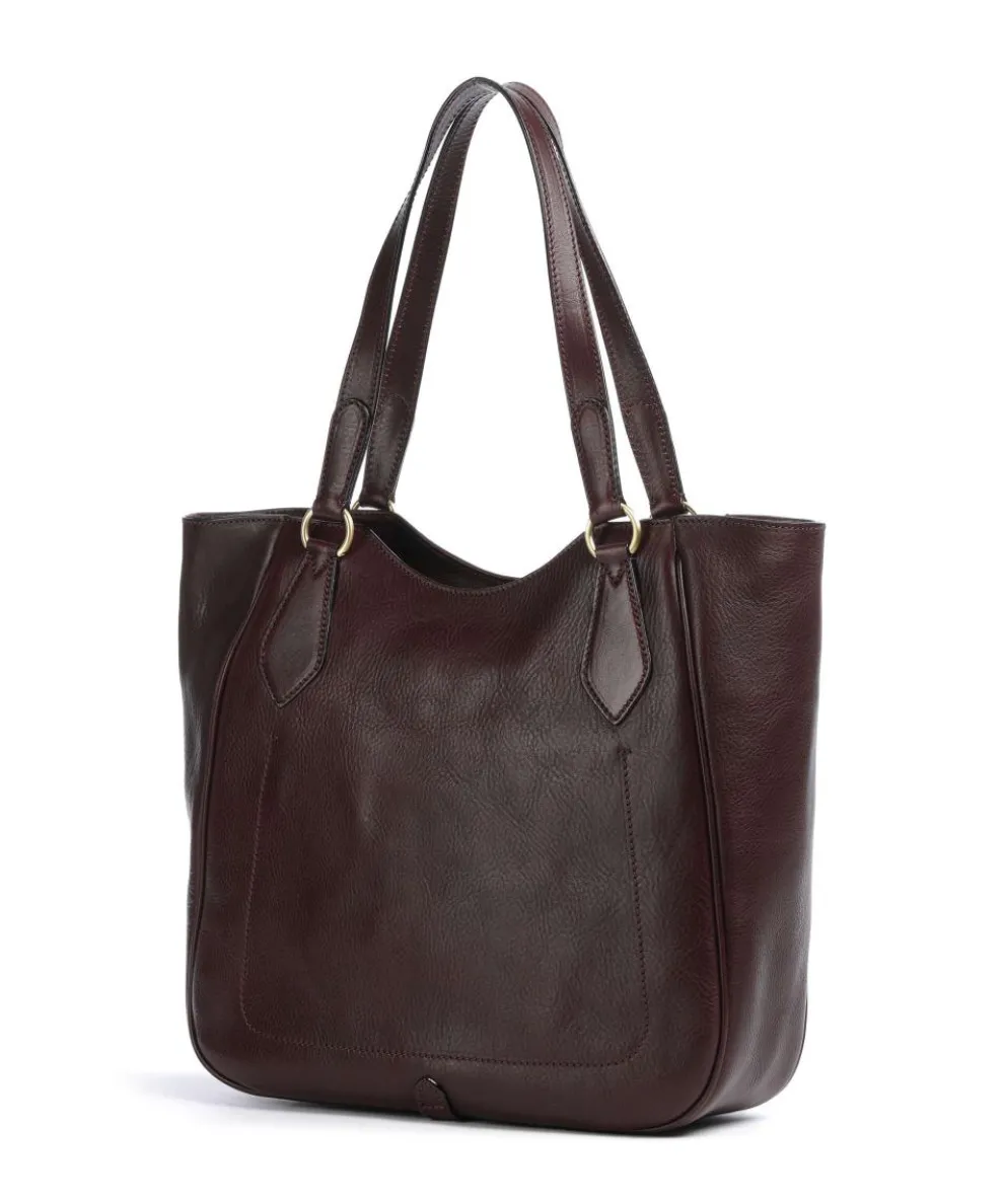 Isadora Shopper genarbtes Rindsleder wein