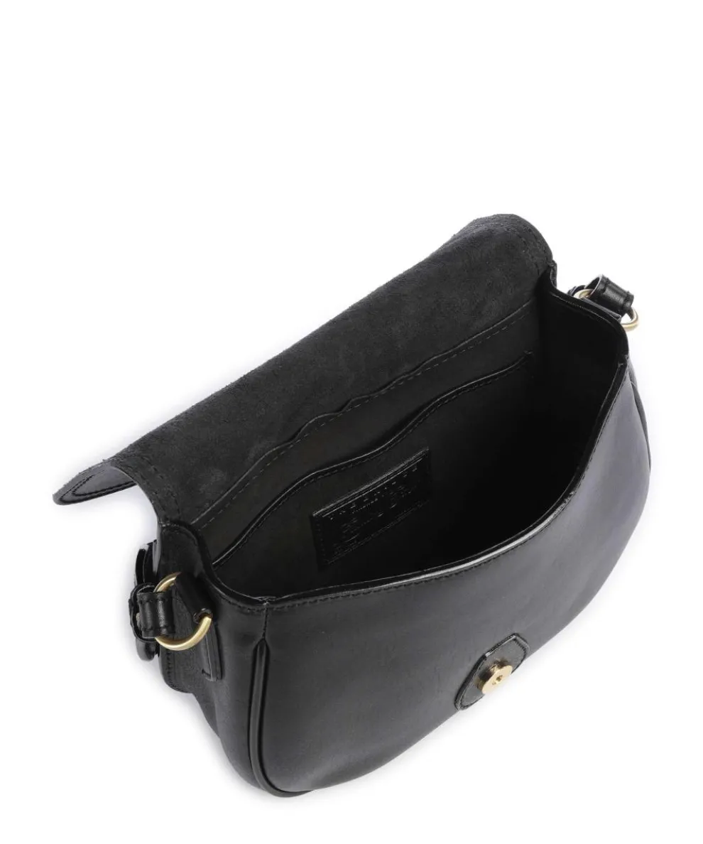 Isadora Umhängetasche fein genarbtes Rindsleder schwarz