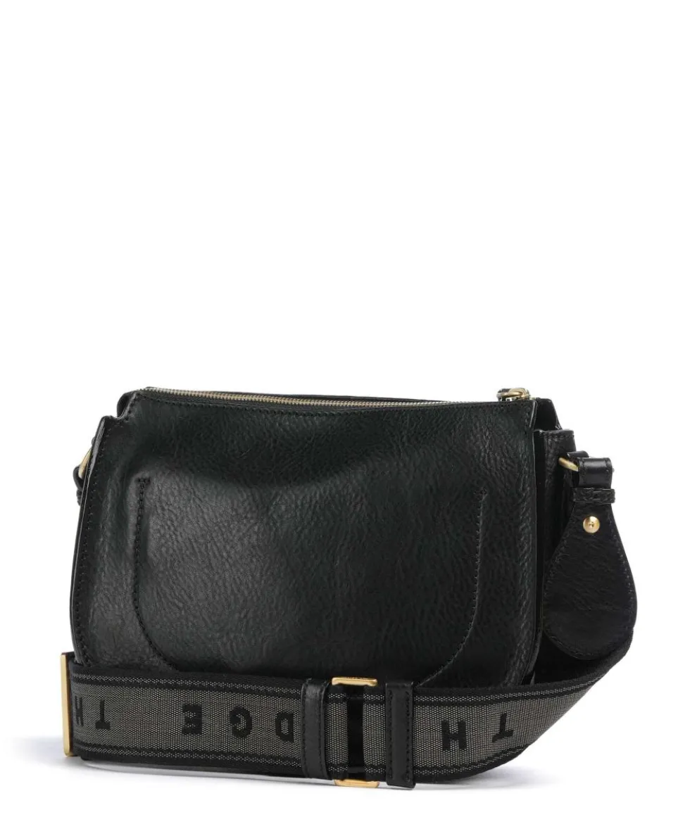 Isadora Umhängetasche genarbtes Rindsleder schwarz