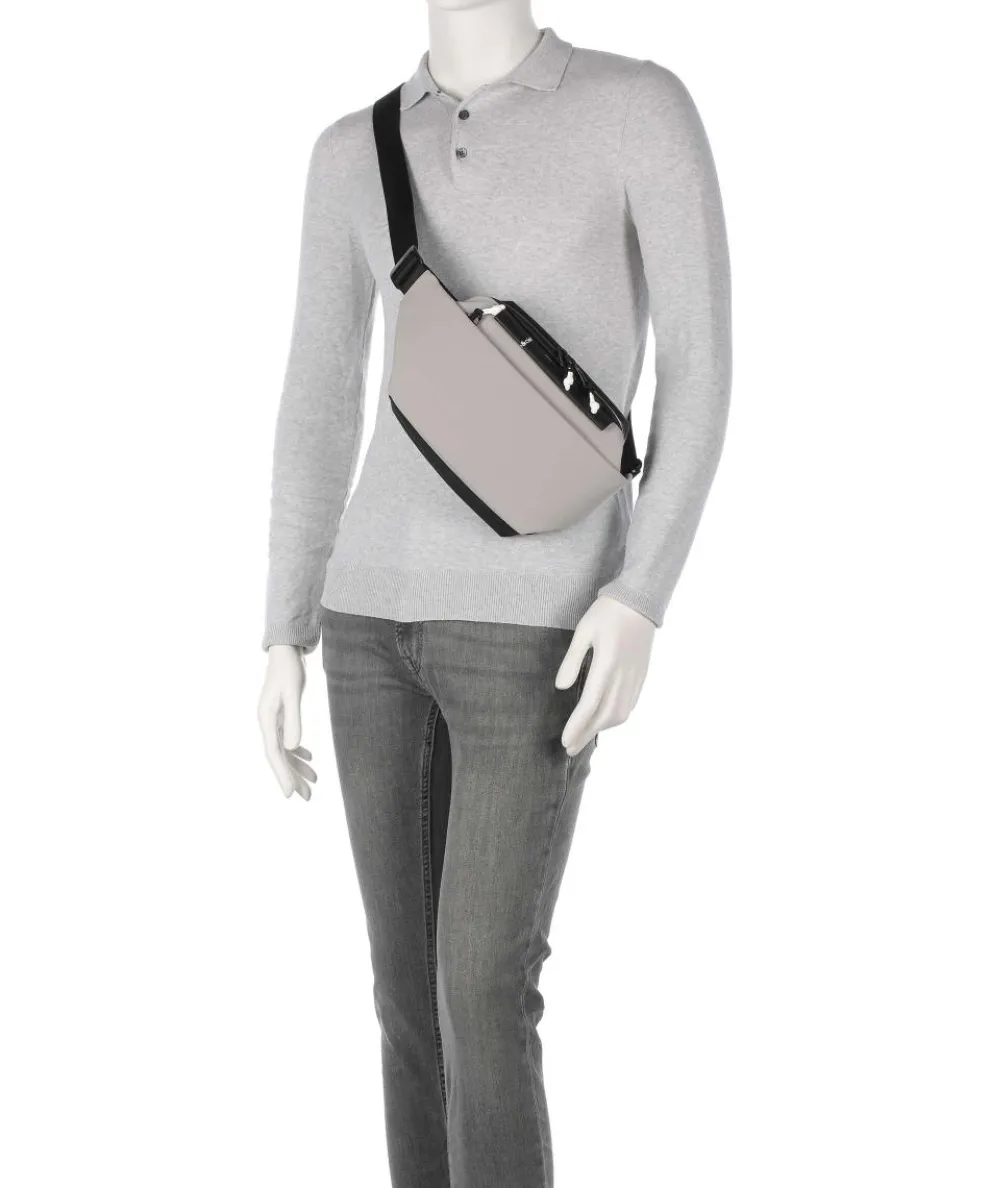 Isarau S Umhängetasche Nylon grau/schwarz