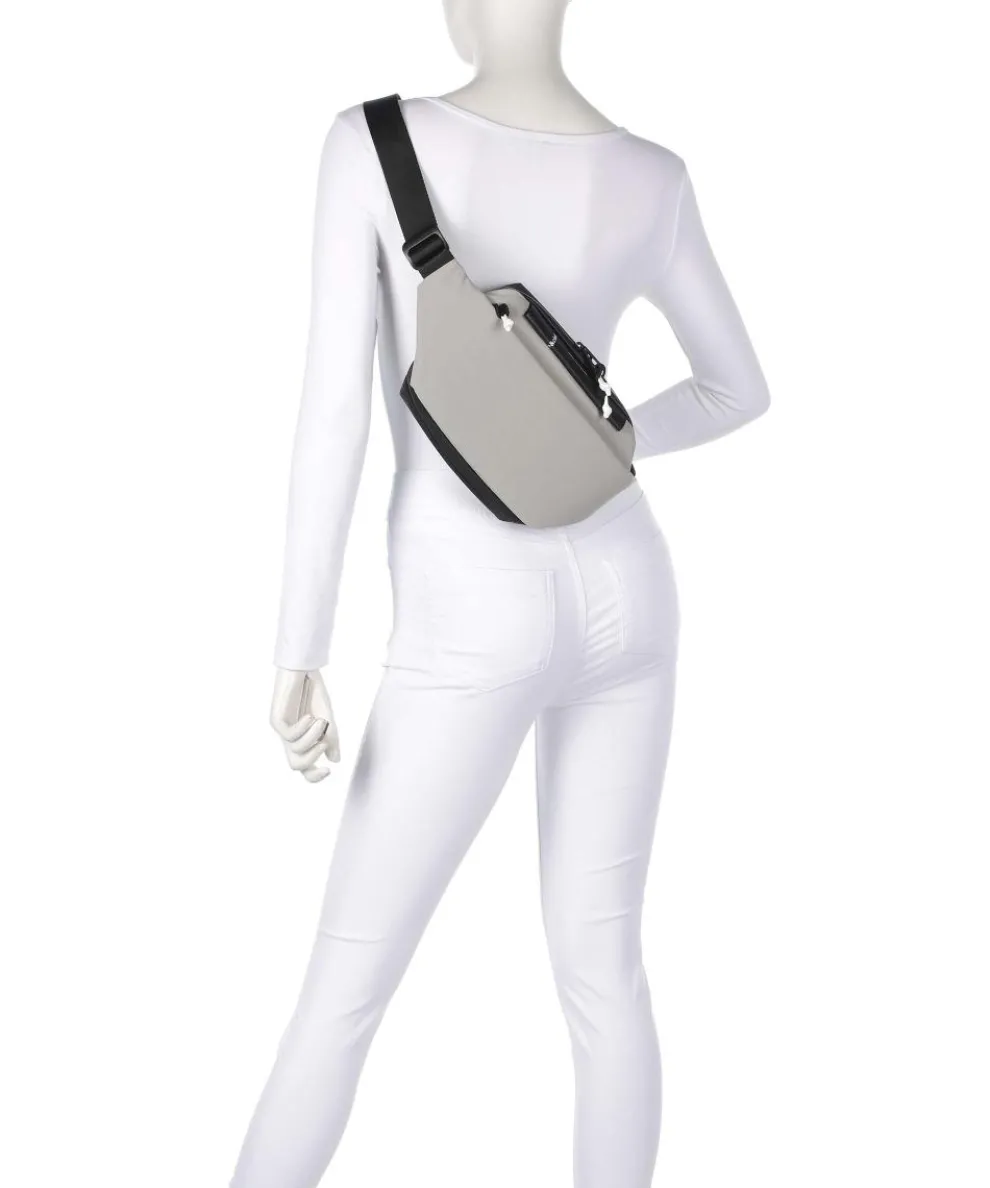 Isarau S Umhängetasche Nylon grau/schwarz